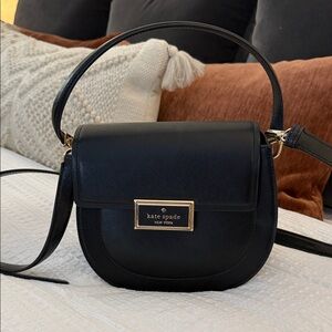 Kate Spade Black and Gold Crossbody Bag